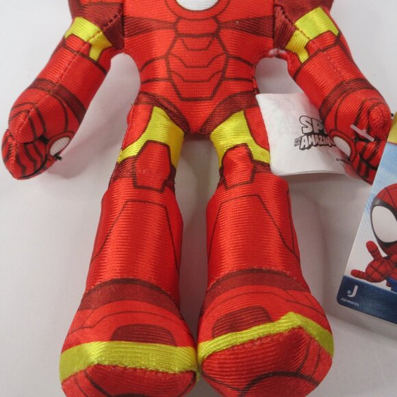 Iron Man Mini Plush 8in Marvel’s Spidey and His Amazing Friends Age 12mo+ New - Picture 3 of 12
